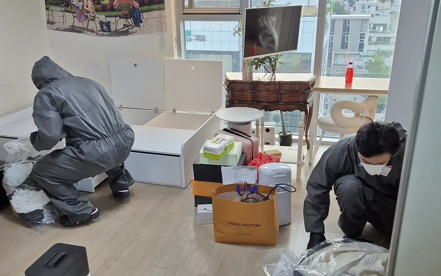 유품 정리·전체 청소 작업 현장 사진